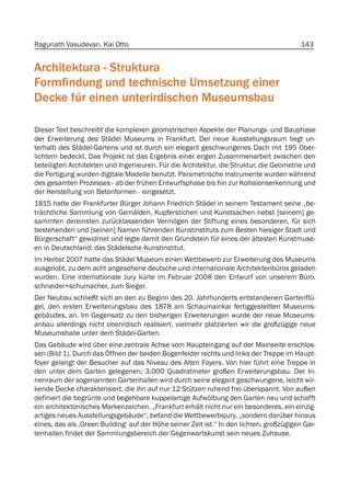 Architektura – Struktura: Formfindung und technische Umsetzung einer Decke für einen unterirdischen Museumsbau, Page 3