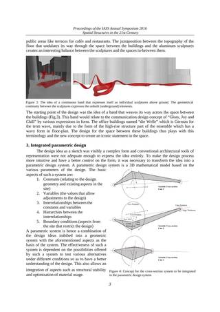 Computational systems for design and production of complex geometries with large-format roll-bent aluminum plates, Page 3
