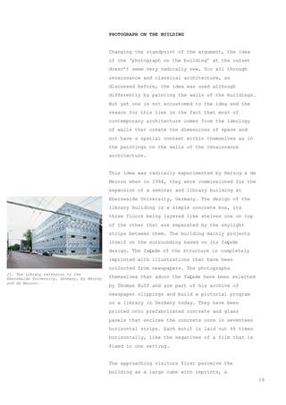 Projective Dialectics – On the relation between the photograph and the building, Page 19