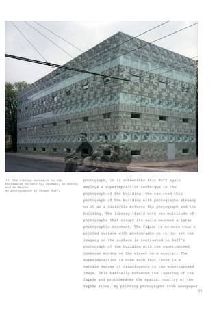Projective Dialectics – On the relation between the photograph and the building, Page 21