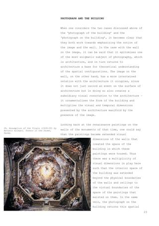 Projective Dialectics – On the relation between the photograph and the building, Page 23