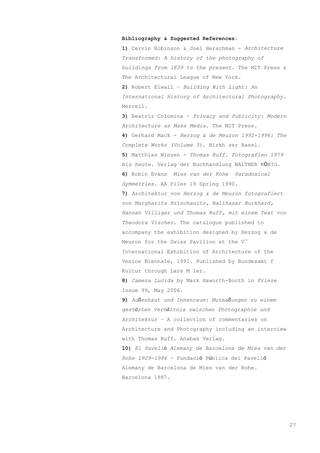 Projective Dialectics – On the relation between the photograph and the building, Page 27